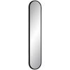 Zrkadlo MONI čierna - čierna, Modern, plast/sklo (20/101cm) - Mömax