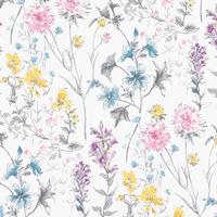 VLIESTAPETE WILD MEADOW - Multicolor, Basics, Papier/Kunststoff (52/1000cm)