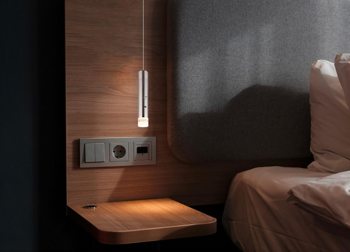 ZÁVĚSNÉ LED SVÍTIDLO PELO - čiré/barvy niklu, Design, kov/plast (38/120cm) - Globo