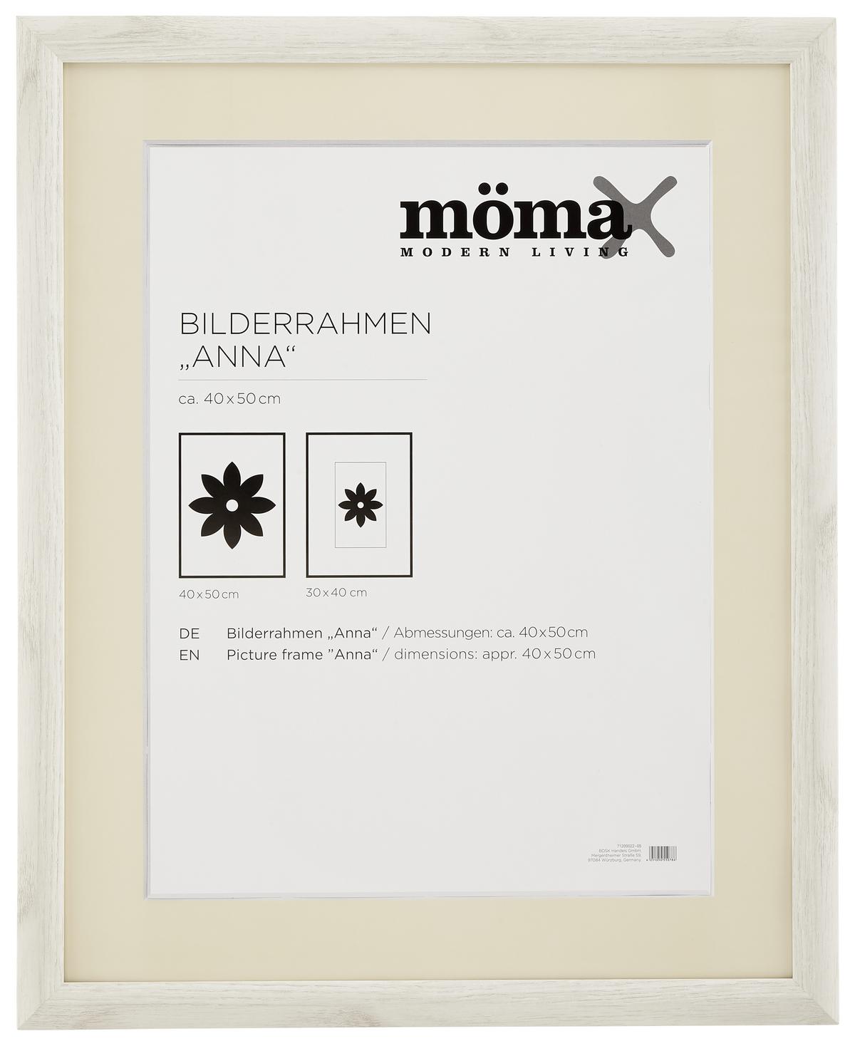 RÁM NA OBRAZY Anna 40x50 cm - bílá, kompozitní dřevo (40/50cm) - Modern Living