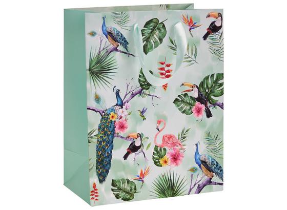Geschenktasche Tropical - Grün, Design, Karton (18/10/23cm) Geschenktasche Tropical - Grün, Design, Karton (18/10/23cm)