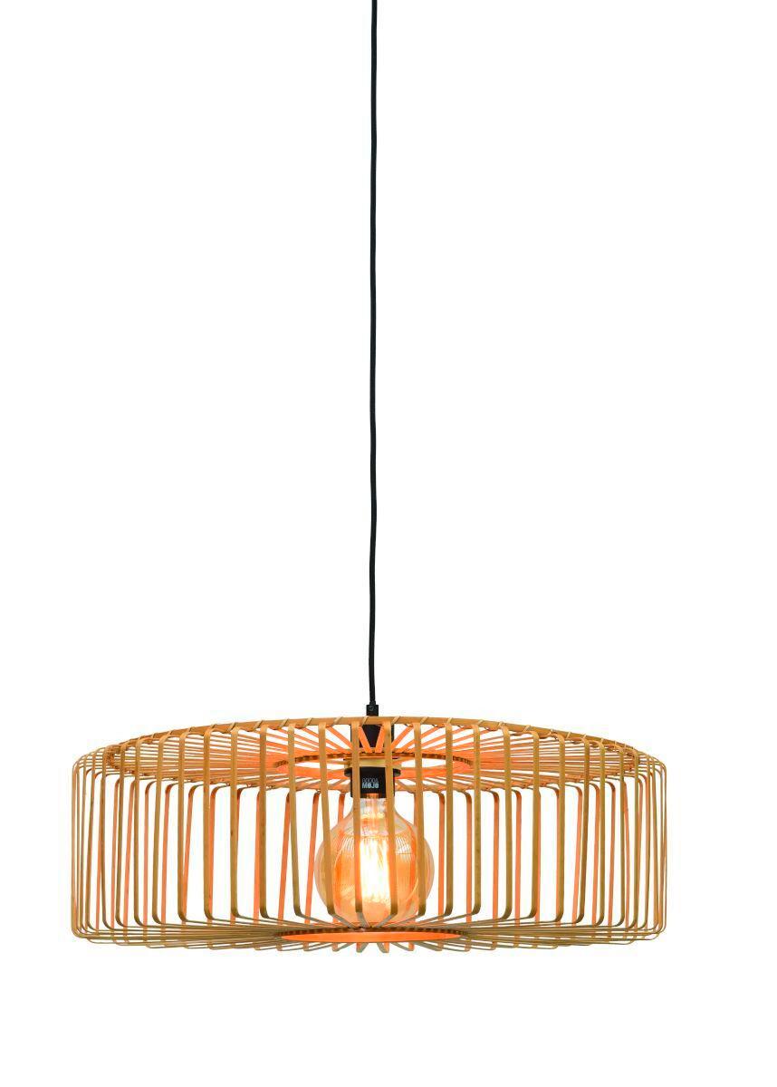 Hängeleuchte Bromo/H/6018/N - Naturfarben, Trend, Holz (60/20cm) - Good & Mojo