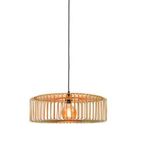 Hängeleuchte Bromo/H/6018/N - Naturfarben, Trend, Holz (60/20cm) - Good & Mojo