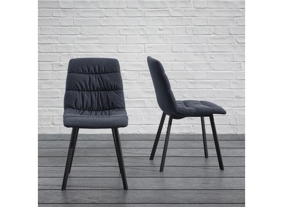 Židle Mario - šedá/černá, Moderní, kov/dřevo (39/88/59,5cm) - Modern Living Židle Mario - šedá/černá, Moderní, kov/dřevo (39/88/59,5cm) - Modern Living