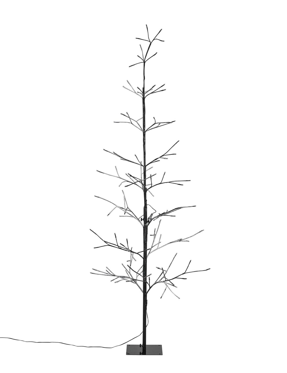 DEKORAČNÍ LED SVÍTIDLO TREE - bílá/černá, Moderní, kov/plast (175cm) - Mömax