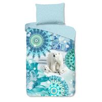 Kinderbettwäsche Seppo Blau Hellblau 140x200 cm - Blau/Hellblau, Trend, Textil (140/200cm)