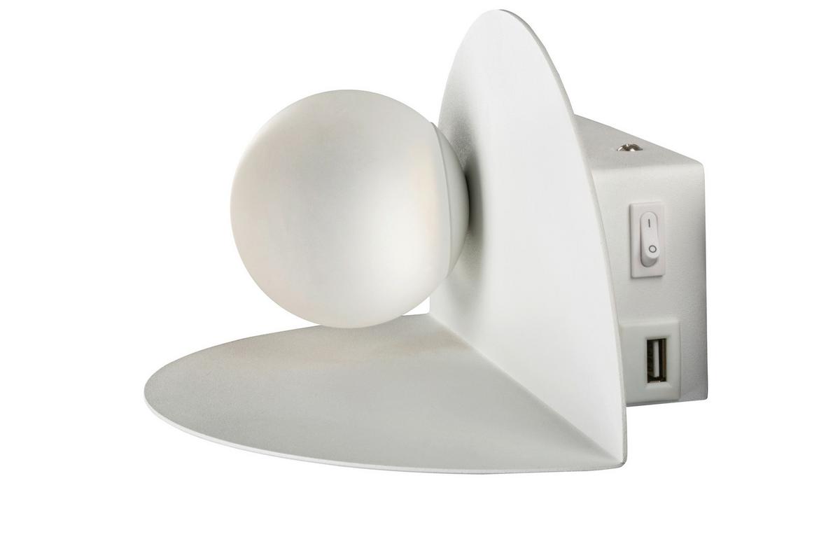 LED-Wandleuchte 21-76038 Zenit - Weiß, Design, Metall (23/15/11.5cm)