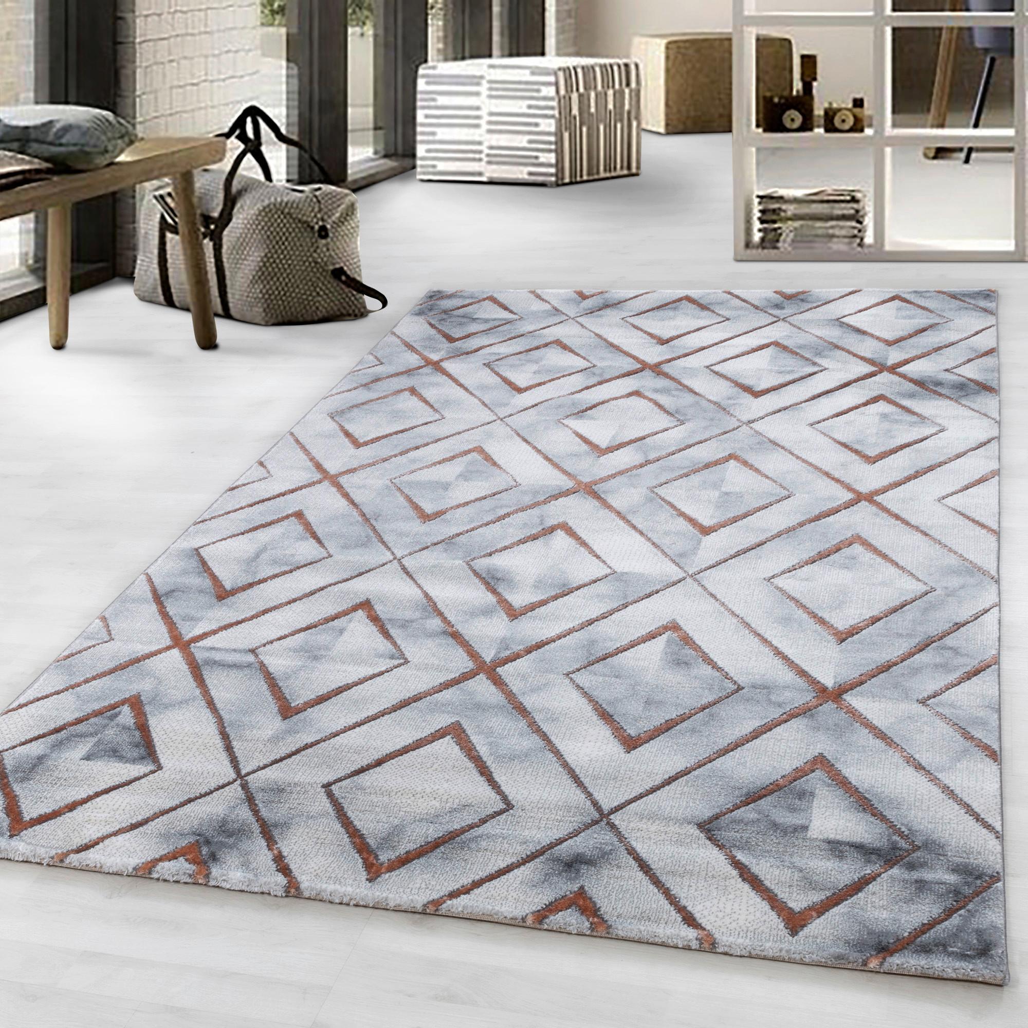 Webteppich Bronze Naturfaser Naxos 140x200 cm - Bronzefarben, Design, Textil (140/200cm)