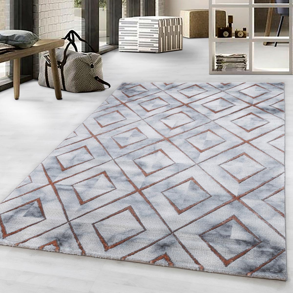 Webteppich Bronze Naturfaser Naxos 160x230 cm - Bronzefarben, Design, Textil (160/230cm)