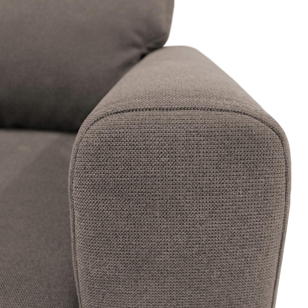 Ecksofa Prince Hellbraun S: 163x240 cm - Hellbraun/Schwarz, Design, Textil (163/240cm) - MID.YOU