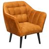 Cocktailsessel Max Kupferfarben B: 84 Cm - Schwarz/Kupferfarben, MODERN, Holzwerkstoff/Textil (84/87/70cm) - MID.YOU