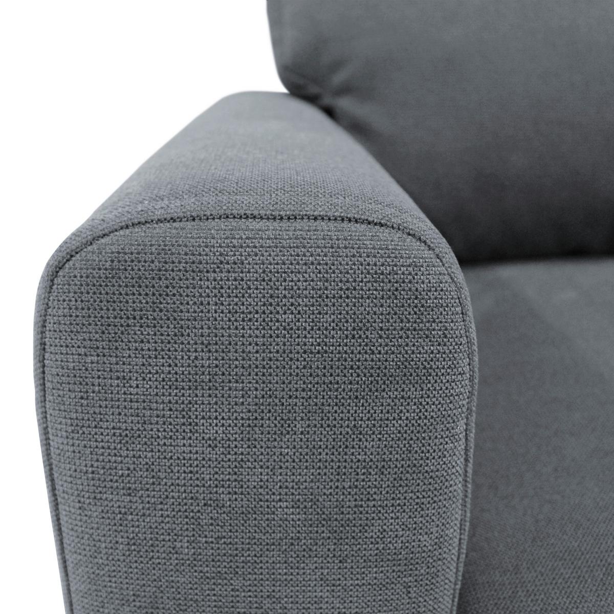 Ecksofa Prince Hellblau S: 240x163 cm - Schwarz/Hellblau, Design, Textil (240/163cm) - MID.YOU
