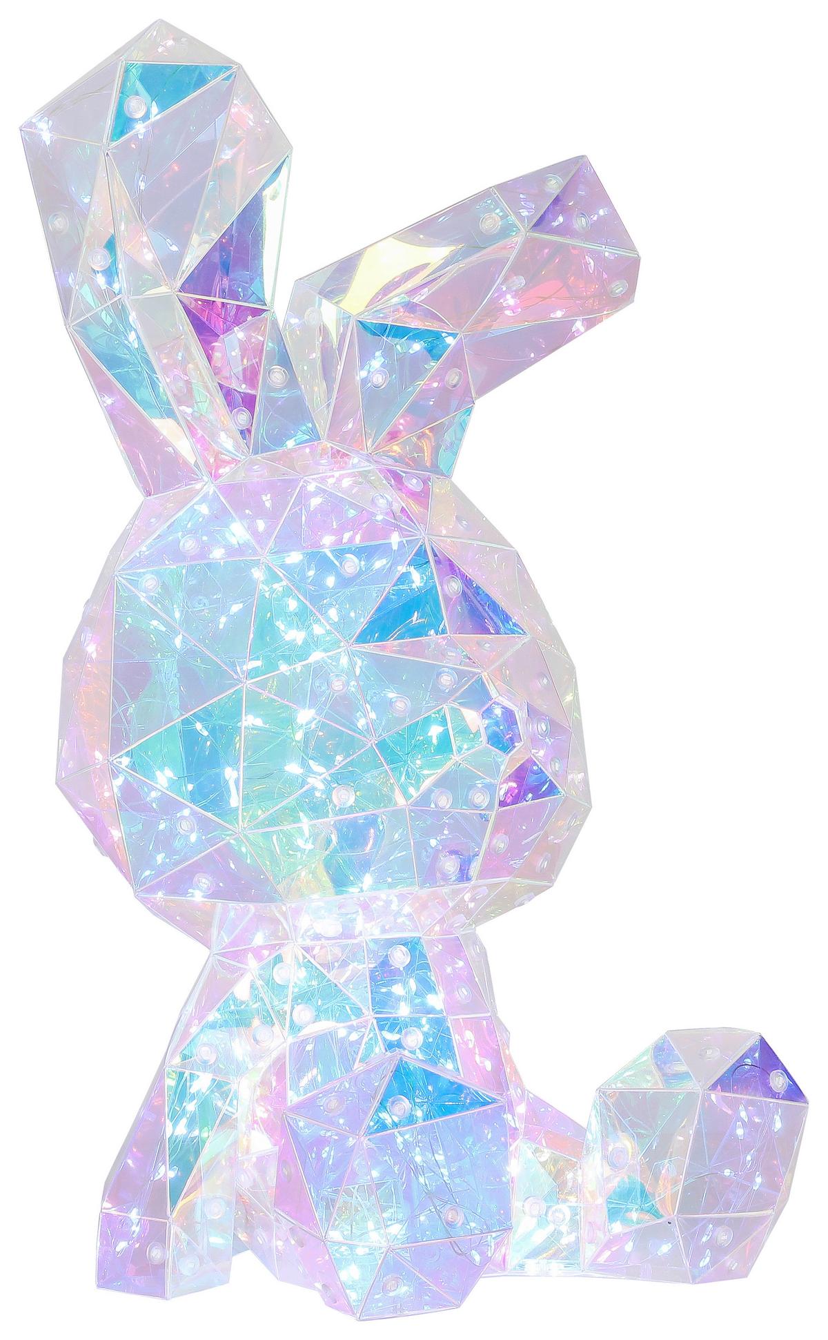 Led-dekoleuchte Bunny - Transparent, MODERN, Kunststoff (20/20/41cm) - BUNINO