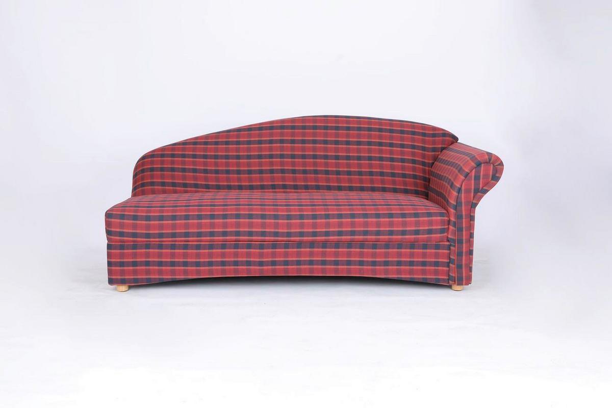3-Sitzer Loretta, Armlehne rechts, ca.193x83x85 cm - Bordeaux/Rot, Basics, Holz/Holzwerkstoff (193/83/85cm)