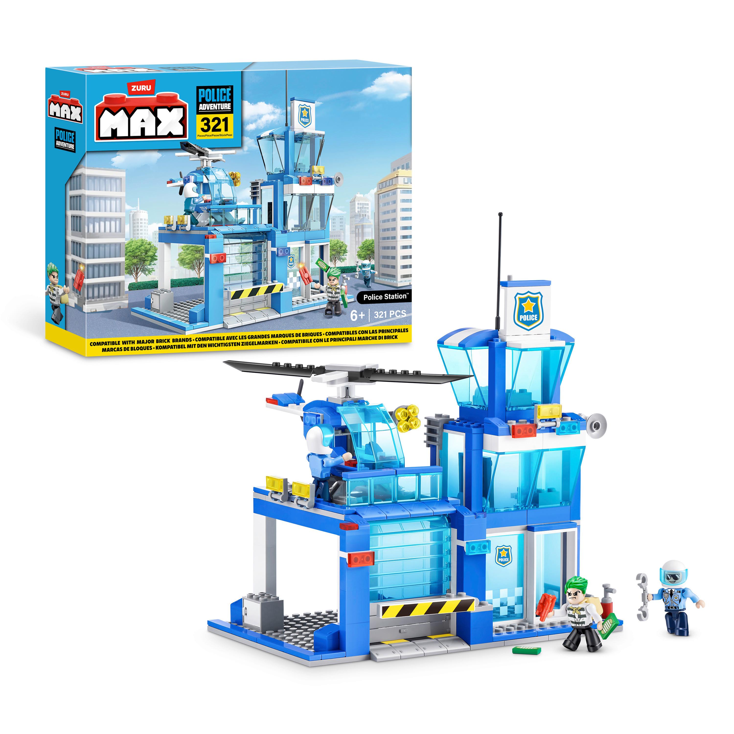 Bausteine Max Police - Hellblau, Basics, Kunststoff (30/30/20cm)