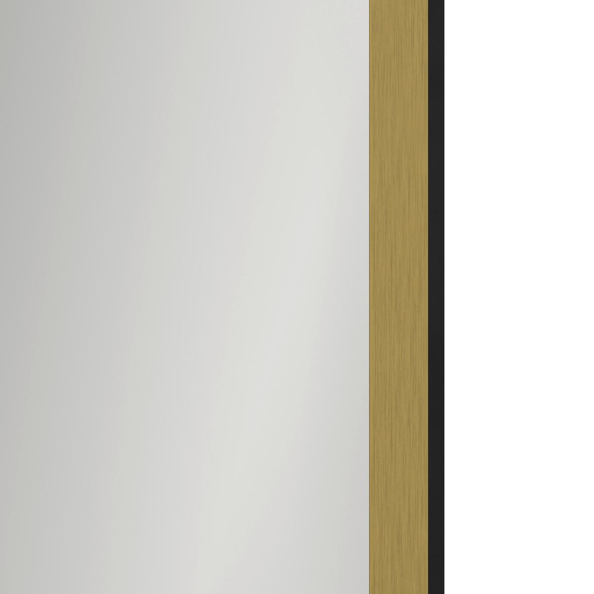 Spiegel Bianka Schwarz/Goldfarben B: 183 cm - Goldfarben/Schwarz, MODERN, Glas/Holzwerkstoff (183/53cm)