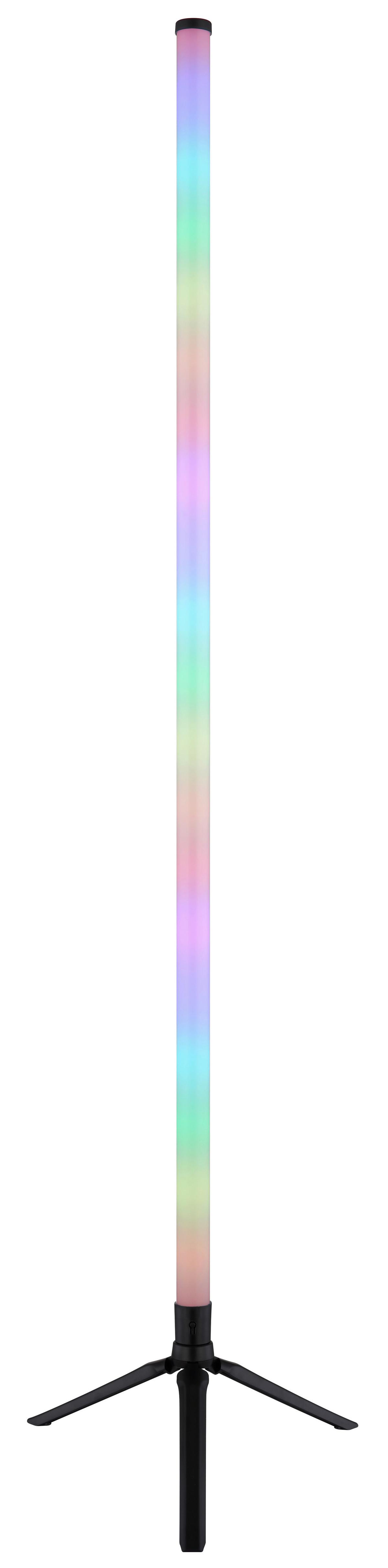 STOJACIA LED LAMPA FARBI - čierna/opálová, Konventionell, plast (37/113cm) - Mömax