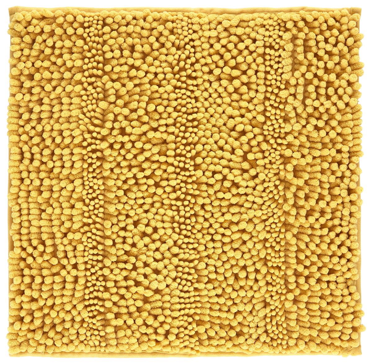 Kúpeľňová predložka Uwe, 50/50cm, žltá - žltá, Basics, textil (50/50cm) - Modern Living