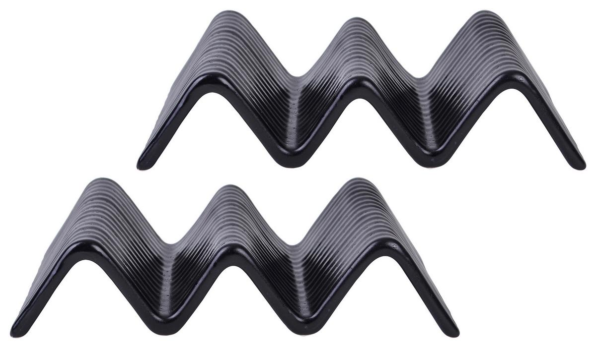 Servierschalenset Keramik Schwarz 2--Teilig. BxH: 22x10,5 cm - Schwarz, Basics, Keramik (22/10,5cm) - Creatable
