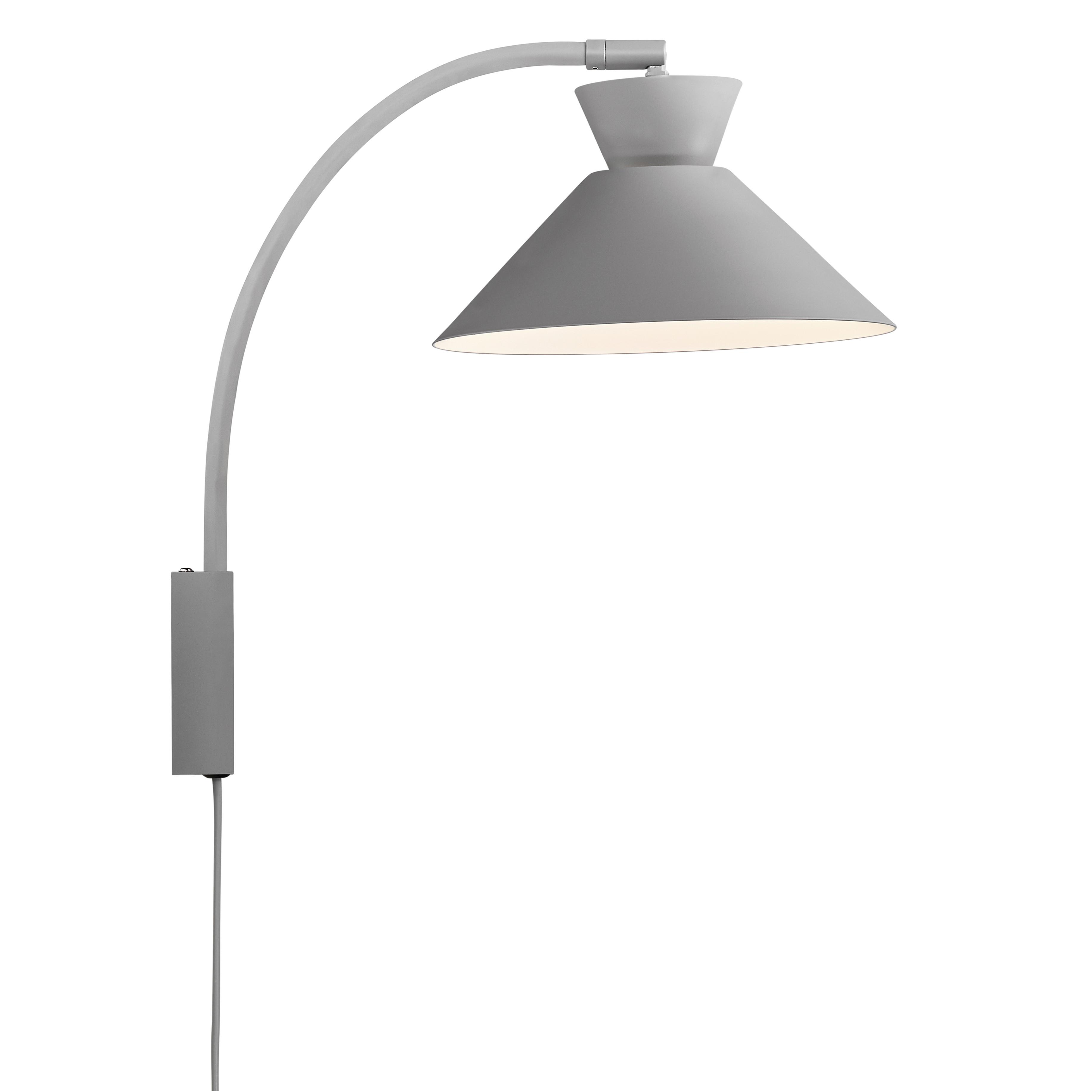 Wandleuchte Dial Grau D: 25 cm - Grau, KONVENTIONELL, Metall (25/40,2cm) - Nordlux