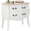 Komoda Amelie - hnedá/biela, Romantický / Vidiecky, drevo (79/76/39cm) - PREMIUM LIVING