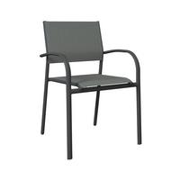 Kerti Karosszék Paris - antracit/fehér, Modern, textil/fém (57/85/57cm) - Beldano