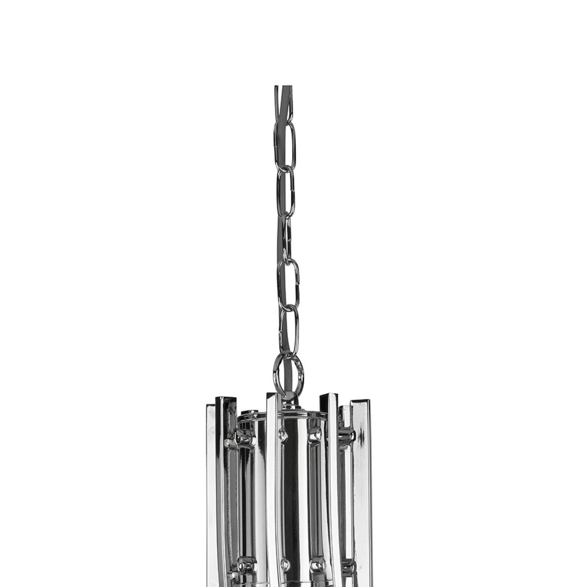 Kronleuchter 4168-8cc Ascona - Chromfarben, KONVENTIONELL, Glas/Metall (75/145cm)