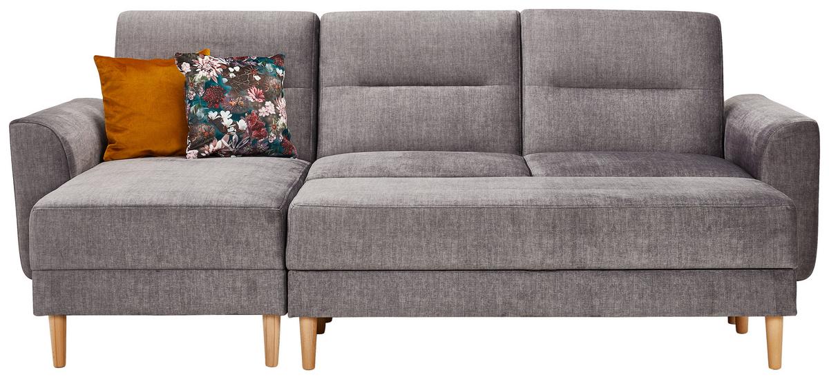 Ecksofa Mit Schlaffunktion Freda Mit Kissen Anthrazit - Currygelb/Anthrazit, MODERN, Textil (144/240cm) - Max Winzer