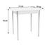 Esstisch Köln 75cm Weiß - Chromfarben/Weiß, MODERN, Holzwerkstoff/Metall (75/72/55cm)