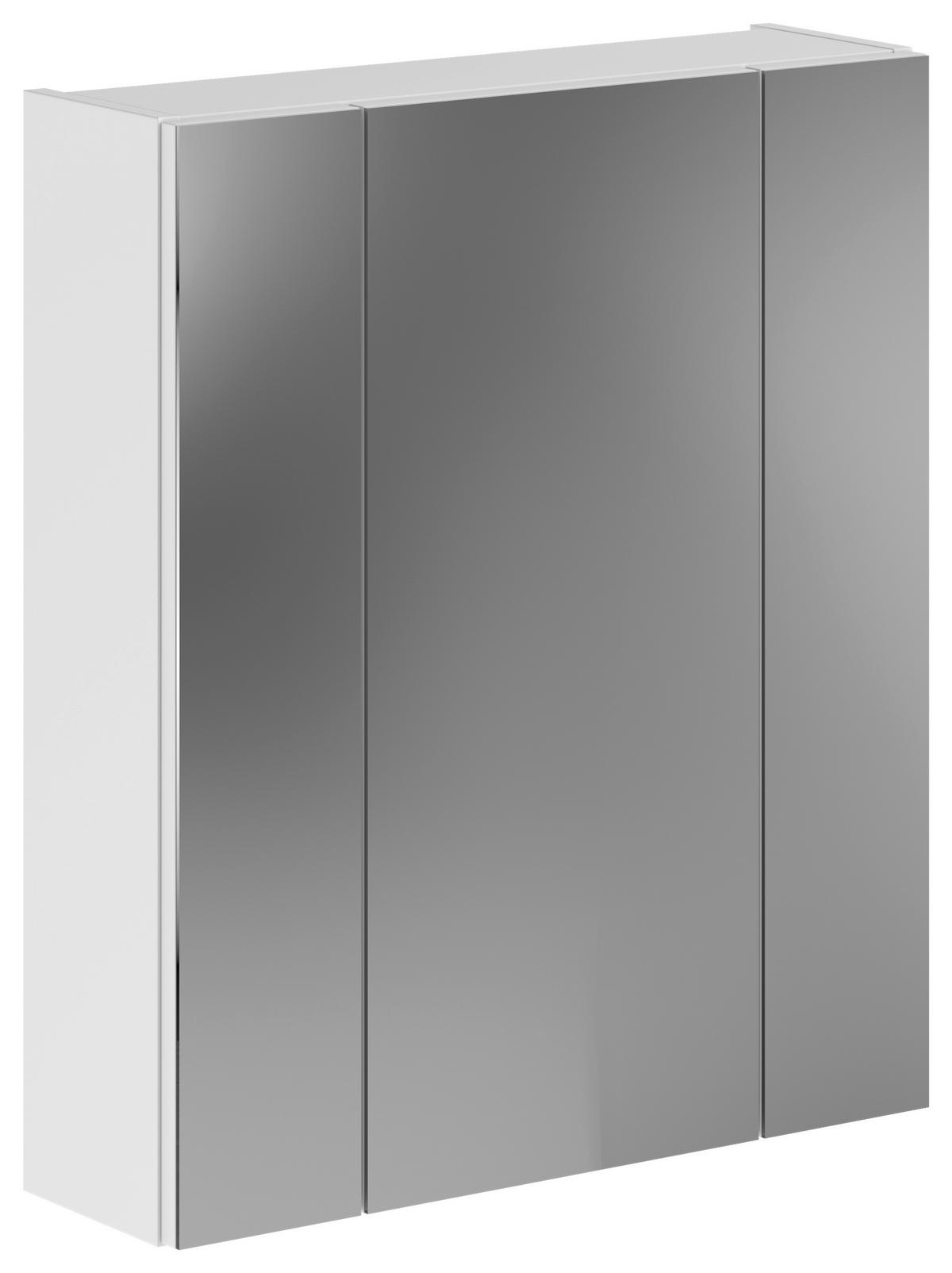 Spiegelschrank Linus Weiß B: 60 Cm - Weiß, MODERN, Glas/Holzwerkstoff (60/70/18cm) - MID.YOU