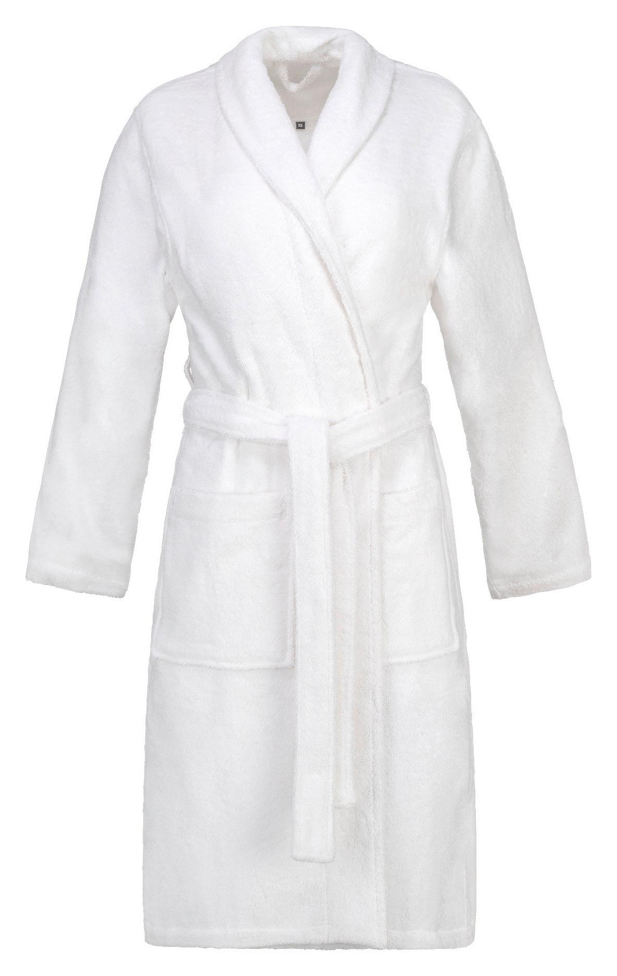 Bademantel Usm Mono White - Weiß, Textil (XS-XXLnull) - Esprit