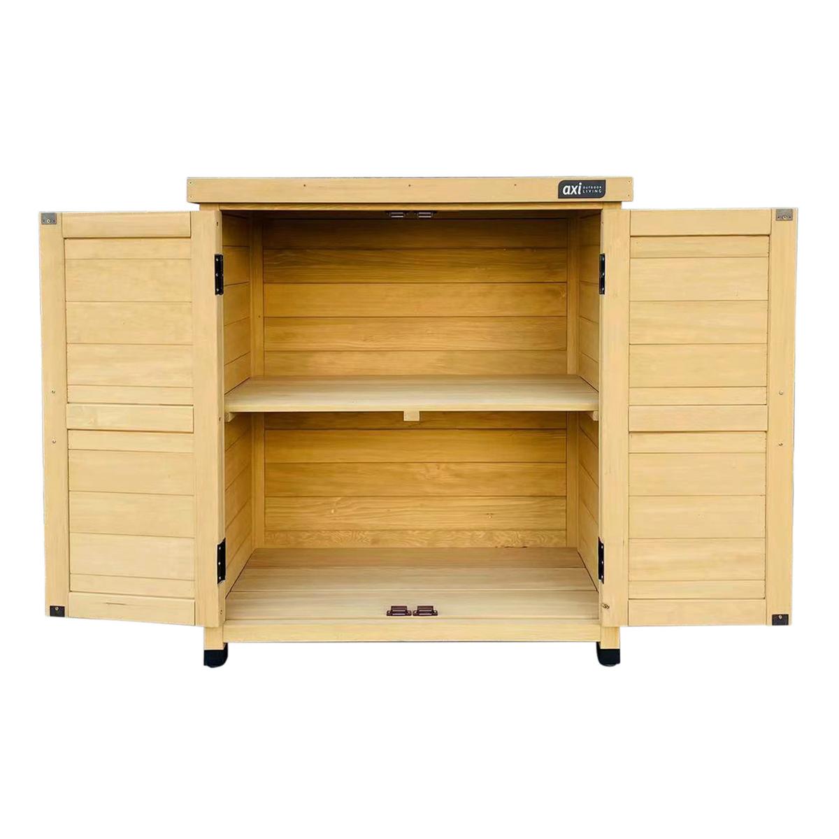 Geräteschrank Felix - Braun, Basics, Holz (80/45/93cm) - Ambia Garden