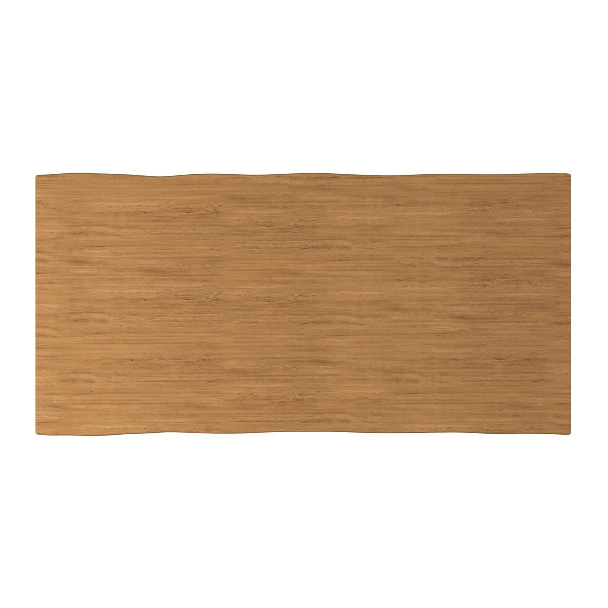 Jídelní stůl YOLA 200x100 - barvy dubu, Moderní, kov/dřevo (200/100/76cm) - Bessagi Home