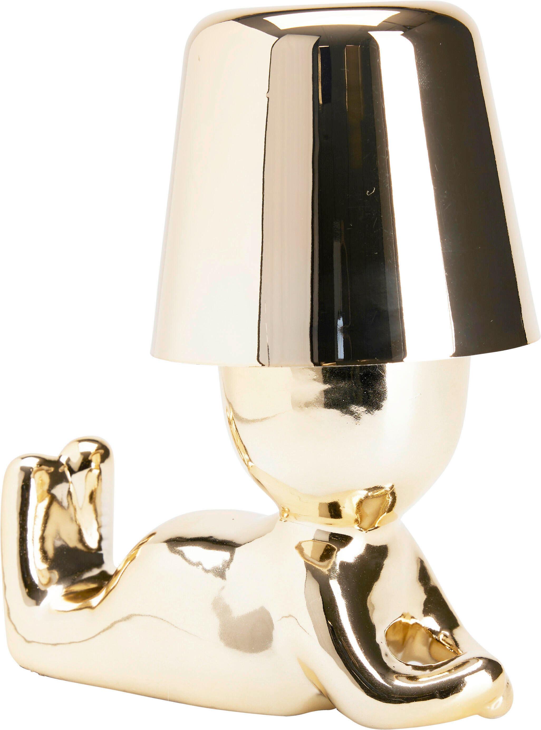 Tischleuchte, Gold Xx8450170 - Goldfarben, MODERN, Kunststoff (12/12/22cm)
