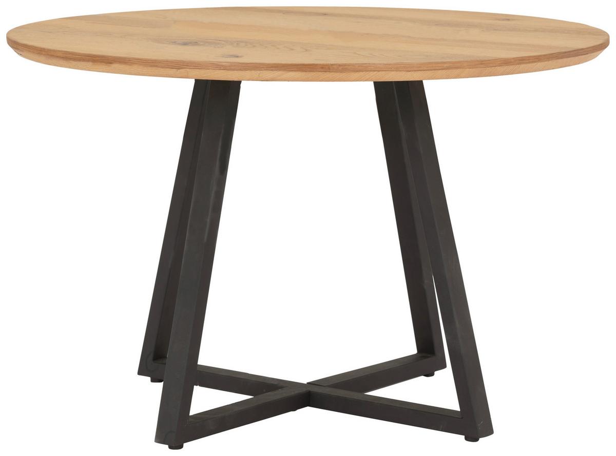 Couchtisch Circle - Schwarz/Naturfarben, MODERN, Holz/Holzwerkstoff (70/45/70cm)