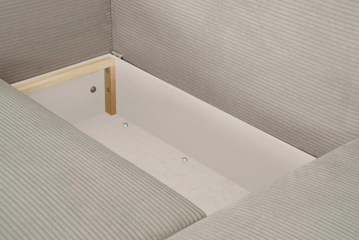 Ecksofa Joni Beige S: 250 cm - Beige, Design, Textil (250/151cm) - MID.YOU