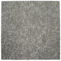 Teppichfliese Hellgrau Marble 50x50 cm Florhöhe 3 mm - Hellgrau, Basics, Textil (50/50cm)