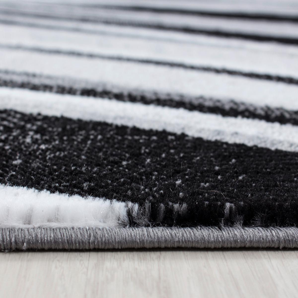 Teppich Läufer Schwarz Parma 80x300 cm - Schwarz, KONVENTIONELL, Textil (80/300cm) - Ayyildiz 