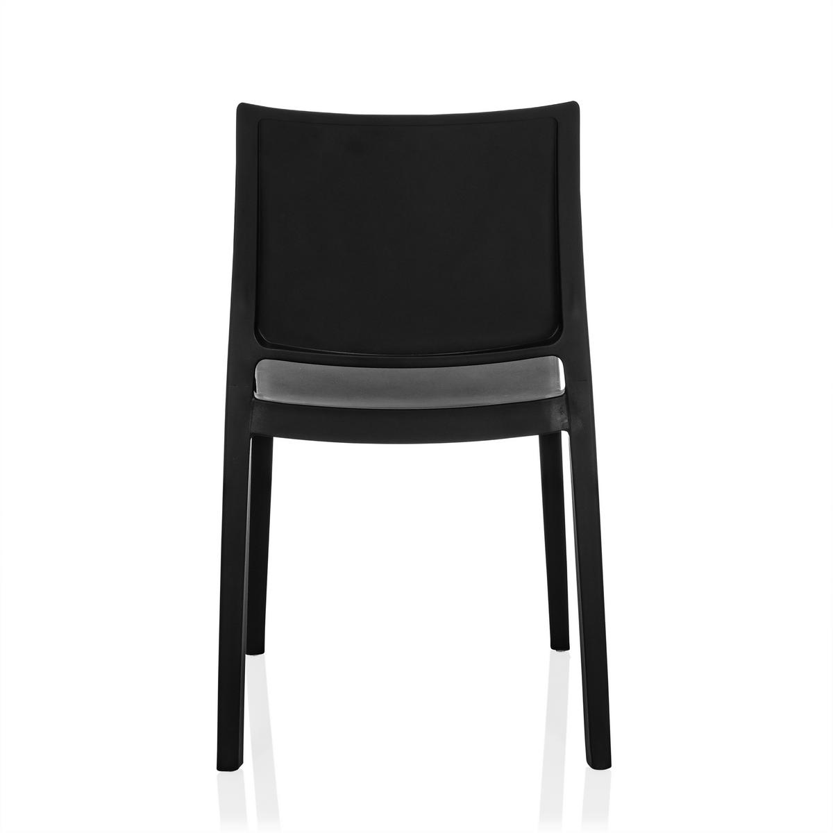 Stuhl T37 V Schwarz B: 47 cm - Schwarz, MODERN, Kunststoff (47/80/51cm) - MID.YOU