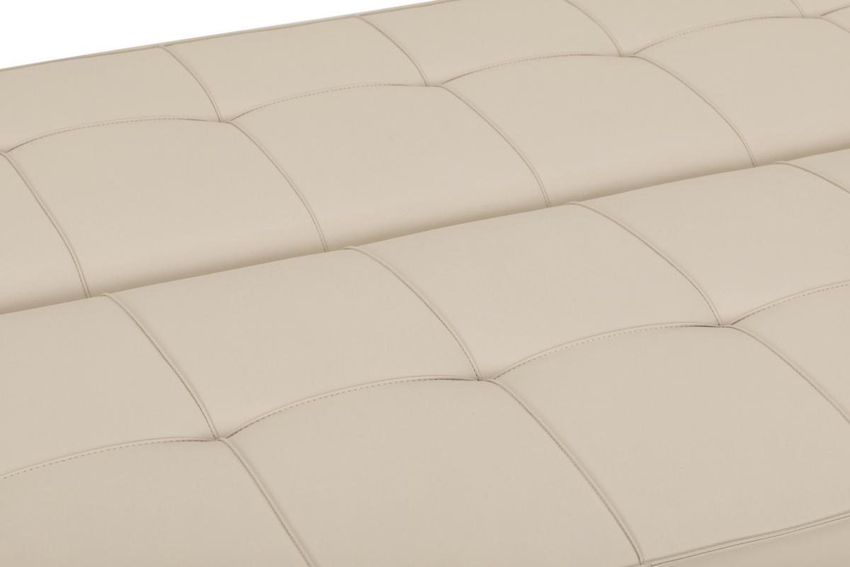 Schlafsofa Silva - Silberfarben/Creme, Basics, Textil (179/74/91cm) - P & B