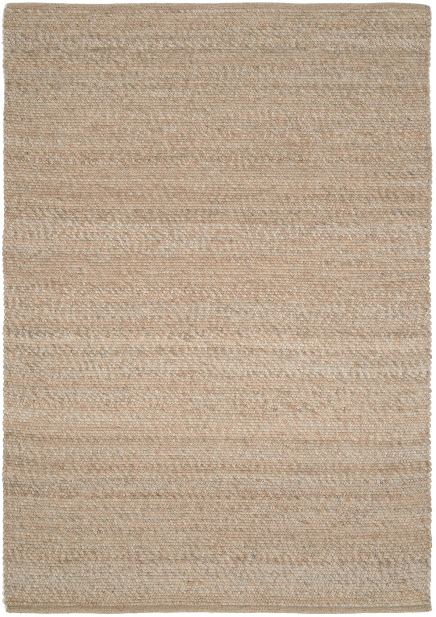 Handwebteppich Cappuccino Helsinki 80x150 Cm, Wolle - Cappuccino, Basics, Textil (80/250cm) - Linea Natura