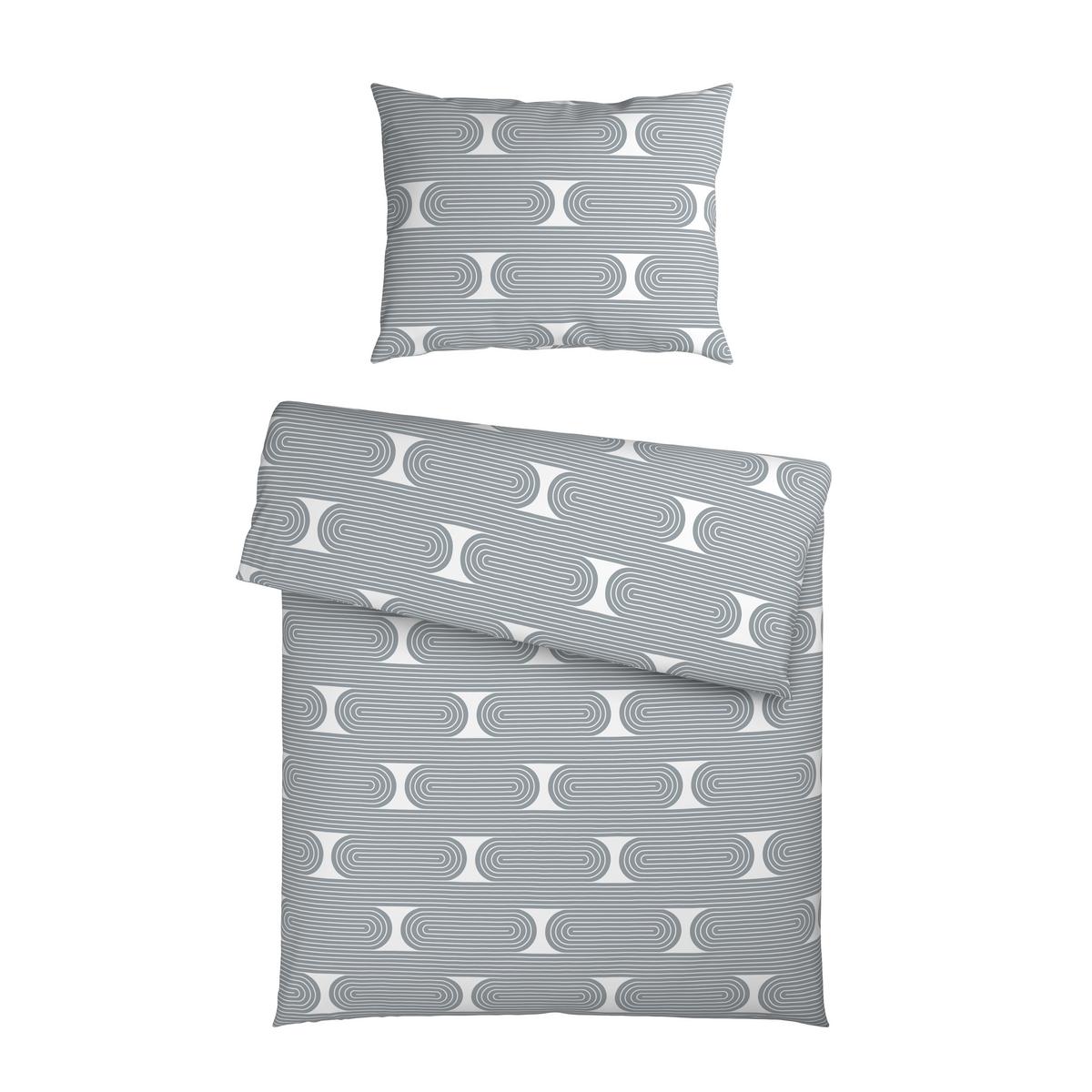 POSTEĽNÁ BIELIZEŇ RETRO - modrá/biela, Modern, textil (140/200cm) - Mömax