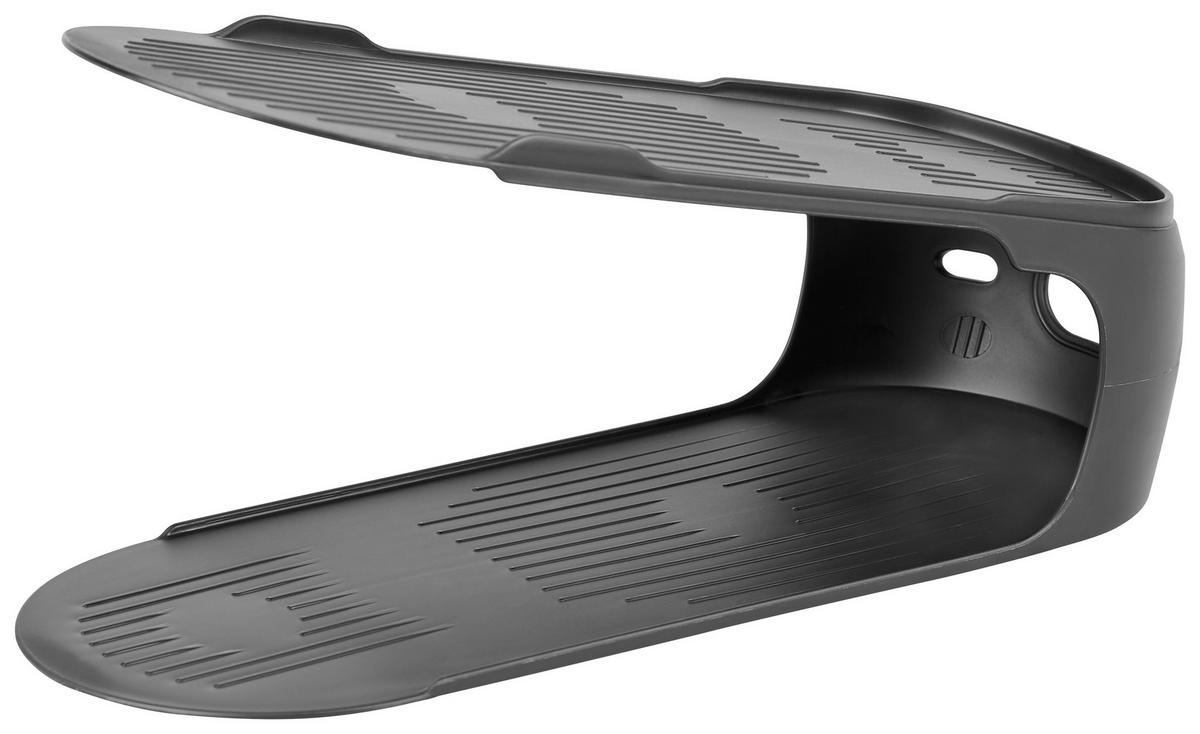 Schuhstapler Callista 1 Paar Schwarz - Schwarz, Basics, Kunststoff (27,5/15cm) - Homezone