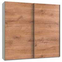 Schwebetürenschrank 250cm Level, Weiß/eiche Dekor - Eichefarben/Weiß, MODERN, Holzwerkstoff (250/236/65cm) - MID.YOU