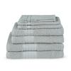 Frottierset 8-Teilig, Silbergrau - Grau, Basics, Textil