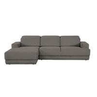 Ecksofa Frans Anthrazit S: 204 cm - Anthrazit/Schwarz, Design, Textil (204/293cm) - MID.YOU