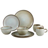 Kombiservice Keramik 2 Personen Geschirr Set - Grau, Basics, Keramik - Creatable