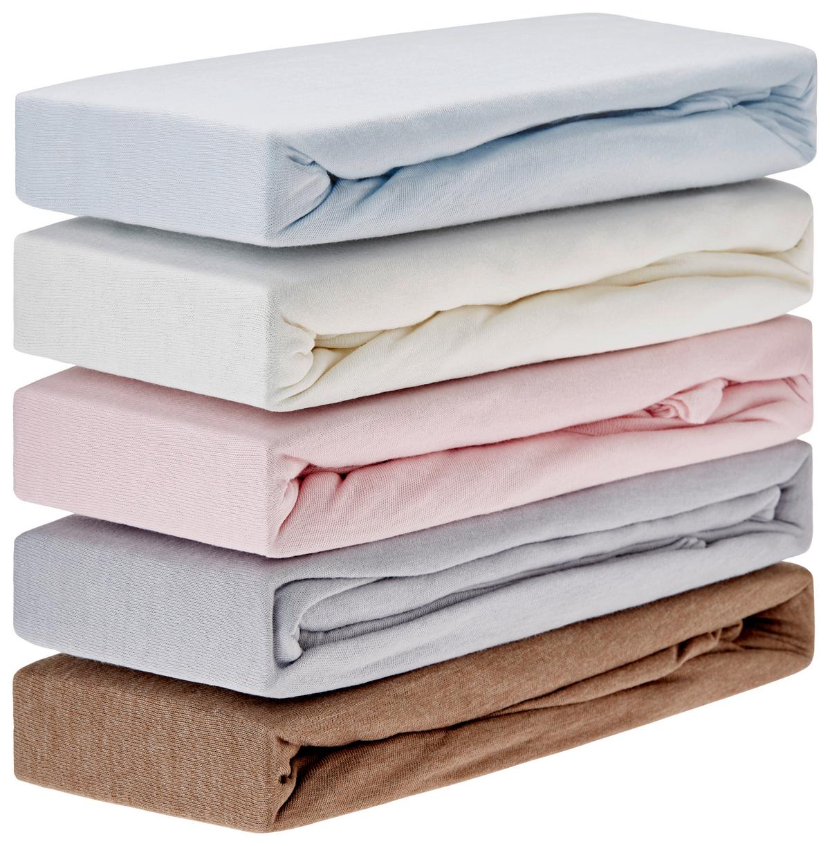 Gumis Lepedő Nathalie - ezüstszínű/szürke, Konventionell, textil (90/200cm) - Ondega