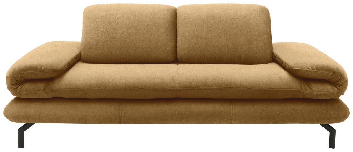 2,5-sitzer Messingfarben - Messingfarben/Schwarz, Design, Textil (224 (284)/83 (110)/98cm) - LOOKS by W.Joop