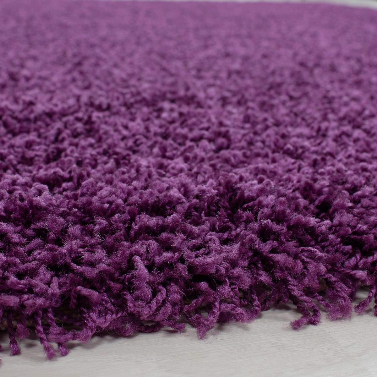 Hochflor Teppich Lila Dream 200x290 cm - Lila, KONVENTIONELL, Textil (200/290cm) - Novel
